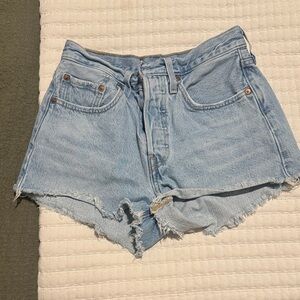 LeviLight Blue Denim Women Shorts
